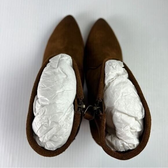 Ariat Two24 Boots womens 9 Brown Leather Meadow Brook Ankle Western Side Zip - Picture 8 of 11